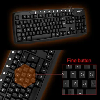 Teclado USB para PC LESHP