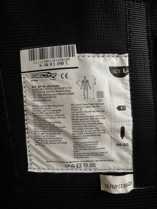 Chaleco Airbag Helite e-GP AIR
