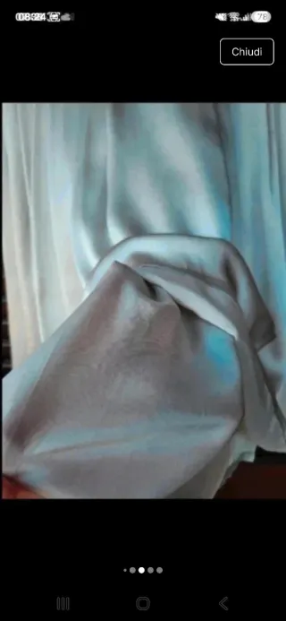 Splendida gonna Misstwidd pura Seta Grigio Perla