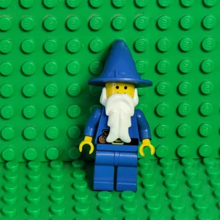 Minifigure lego Castle majisto wizard mago blu