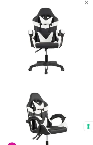 Sedia Gaming Nero e Bianco