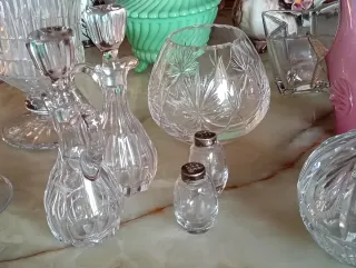 Pack de piezas cristal antiguas