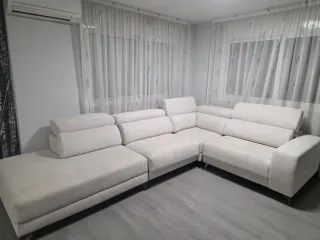 Sofá modular beige tela