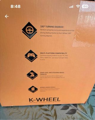 Volante Krom con Pedales para PS3/PS4/PC