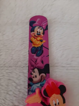Reloj infantil diseño Minnie Mouse Rosa de niña.