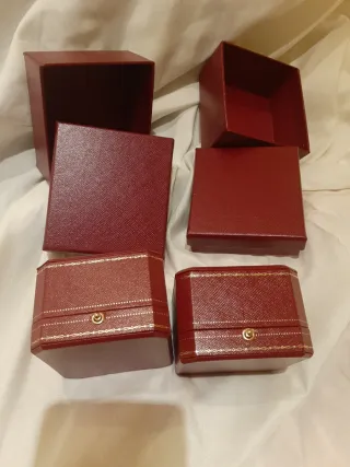 Pareja Cajas Cartier Vacías