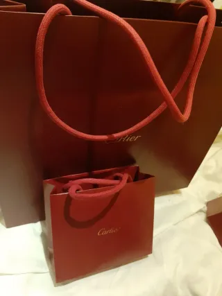 Pareja Cajas Cartier Vacías