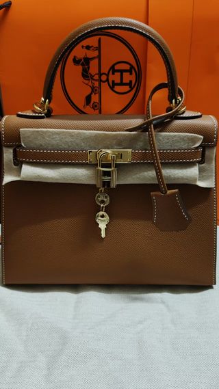 Borsa Hermès Kelly Sellier in pelle Togo