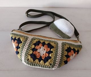 Monedero crochet zipper nuevo