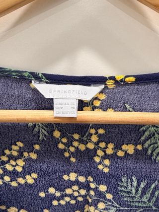 Vestido Springfield floral talla S