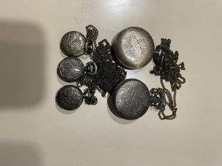 Lote 5 relojes de bolsillo vintage