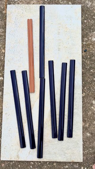 Cenefa azul añil vintage