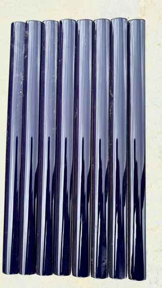 Cenefa azul añil vintage