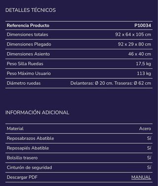 Silla de ruedas PEPE MOBILITY