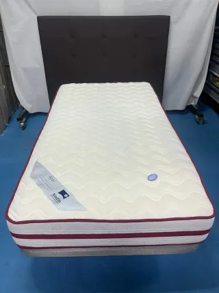 Base tapizada + Colchón 105x190