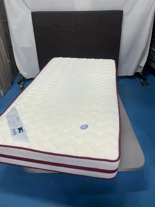 Base tapizada + Colchón 105x190