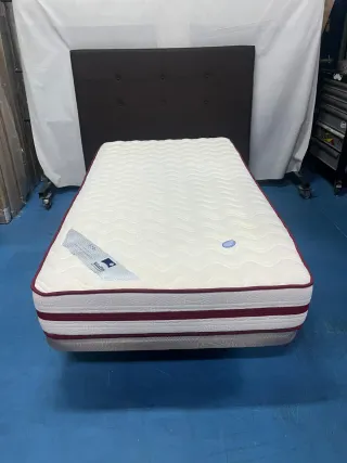 Base tapizada + Colchón 105x190