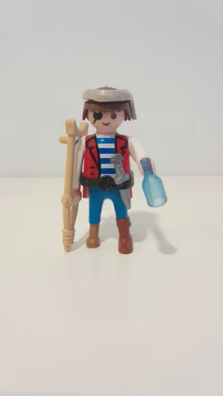 Playmobil Pirata con parche y botella