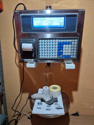 Balanza EPELSA EUROSCALE con 2 impresoras escáner