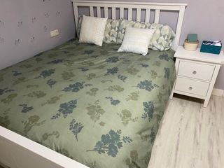 Cama Matrimonio Ikea blanca con Cajones.