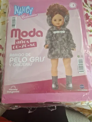 Nancy Colección Abrigo Pelo Gris y Orejeras