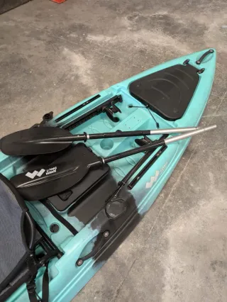 Kayak de pesca con remos