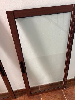 Ventanas PVC Nogal