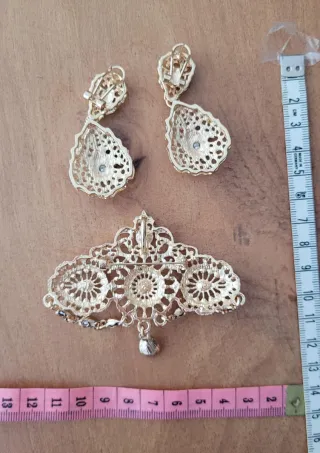 Aderezo niña rosa oro NUEVO