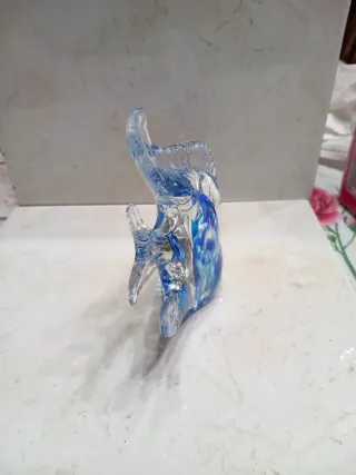 Pesce piatto Murano blu BLU