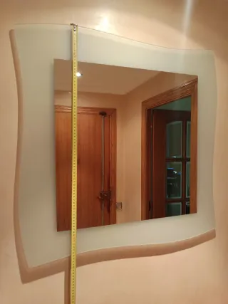 Mueble Recibidor Espejo y Estante