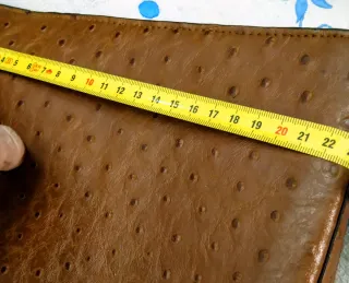 Bolso Mango Marrón Efecto Cocodrilo como Nuevo