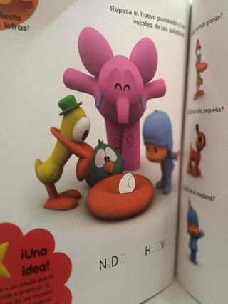 Pocoyo libro Aprende con Pocoyo + 3 años nuevo