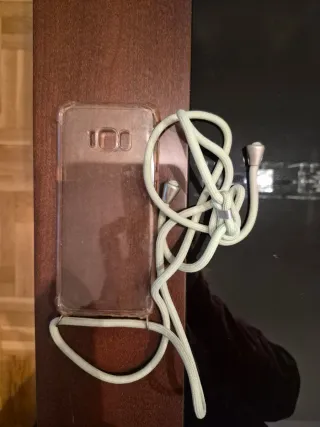Funda Samsung S8 Plus Transparente con Cuerda