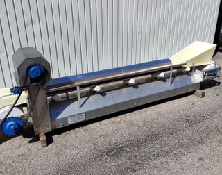 Cinta transportadora en acero inox tipo V