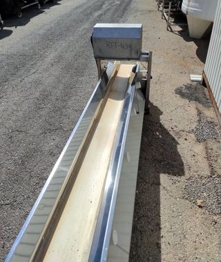 Cinta transportadora en acero inox tipo V