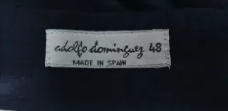 Traje Adolfo Dominguez negro de dos piezas