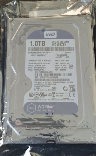 Disco Duro WD 1TB SATA NUEVO - SIN ABRIR
