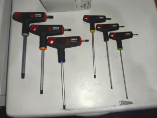 Juego 6 Llaves T Hexagonales Wurth Zebra