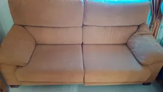 Silla de comedor madera y asiento tela