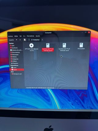 iMac Apple Plata y Blanco