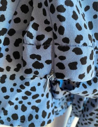 Falda pantalón azul lunares Stradivarius