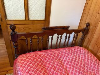 Cama antigua madera 120x180 tratada