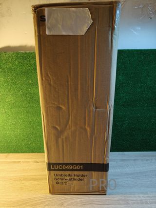 Portaombrelli quadrato in metallo