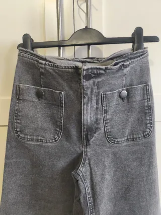 Stradivarius Jeans Gris Talla 36