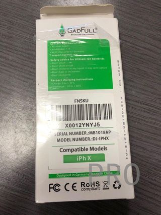 Batería para telefono iPhone X