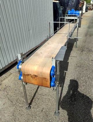 Cinta transportadora inox con banda PVC 300x34cm