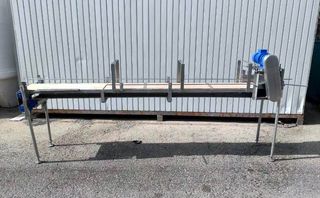 Cinta transportadora inox con banda PVC 300x34cm