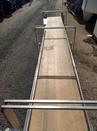 Cinta transportadora inox con banda PVC 300x34cm