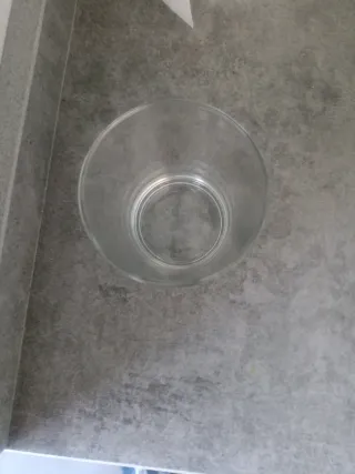 Vasos de cristal transparentes