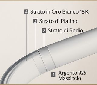 Anello Eternita Argento 925 -Moissanite 0.1 carati